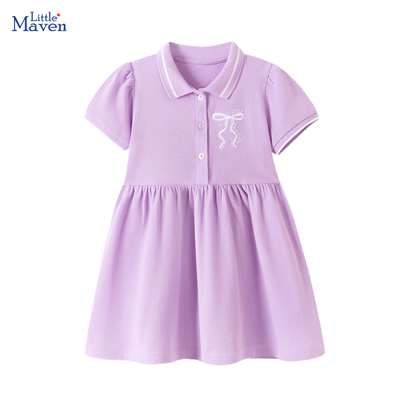Baby Clothing Knitting Patterns - فستان ليتل مافن للفتيات الصغيرات، ملابس