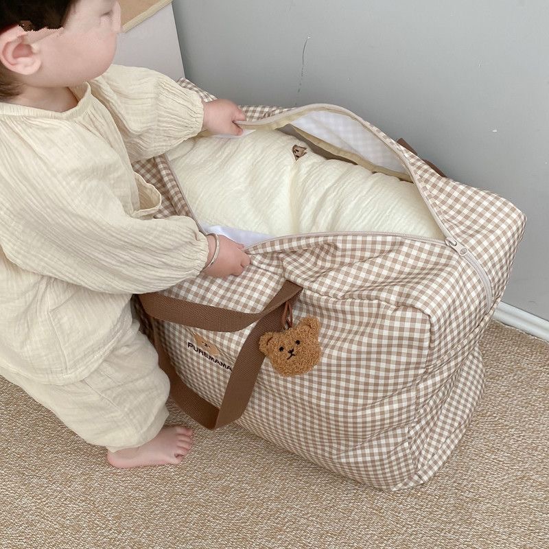 Baby Clothing Quilt - حقيبة تخزين من القماش القطني لملابس
