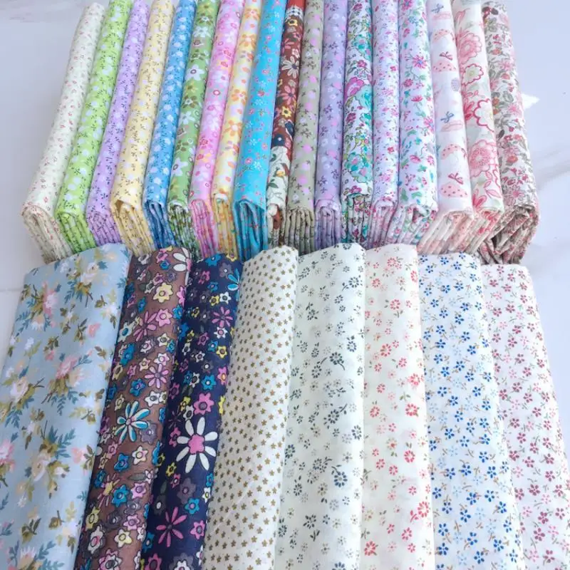 Baby Clothing Quilt - نسيج مطبوع عليه زهور من القطن