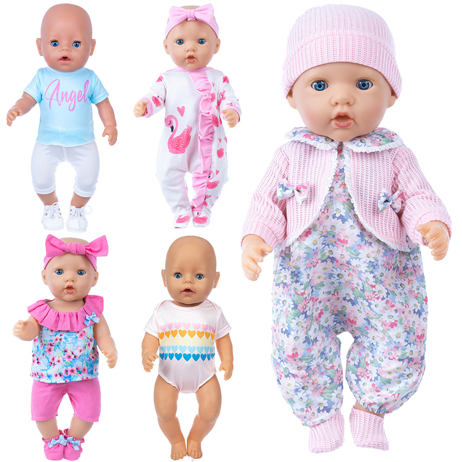 Baby Clothing For Girls - ملابس دمى لدمية ريبورن مقاس 18
