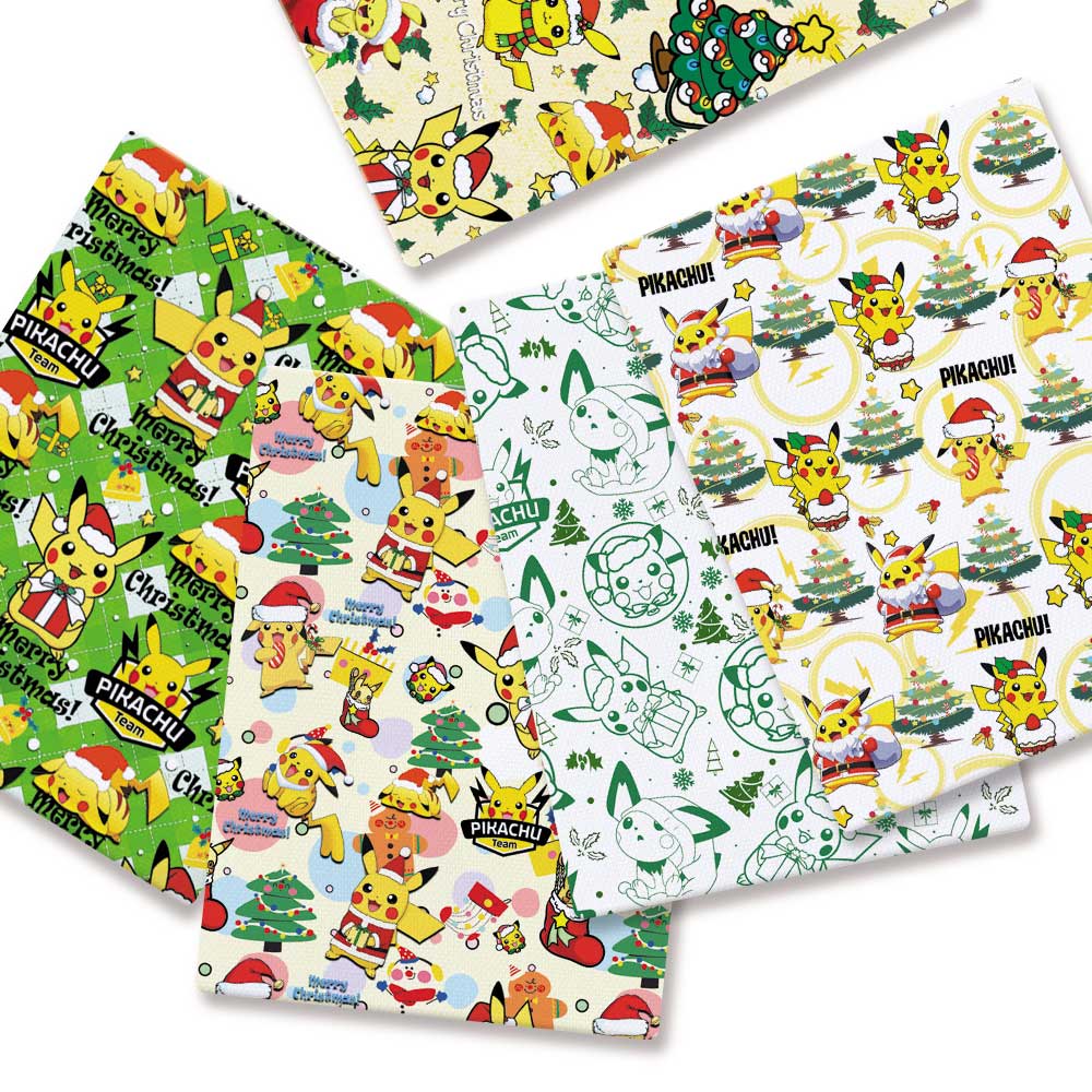 Baby Clothing Quilt - قماش بوكيمون بطباعة كرتونية للأطفال ،