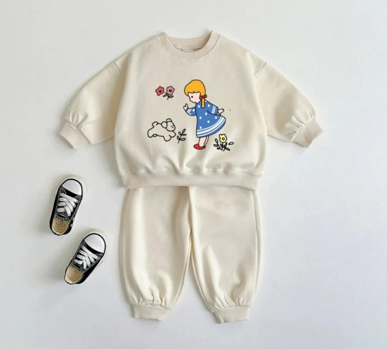 طقم رياضي للأطفال بنمط كرتوني  - مراجعة Baby Clothing Knitting Patterns وسعره