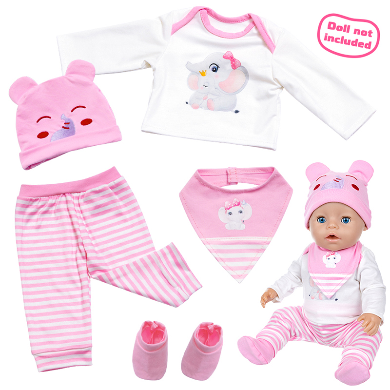 مجموعة ملابس للدمى مقاس 16-18  - مراجعة Baby Clothing For Girls وسعره