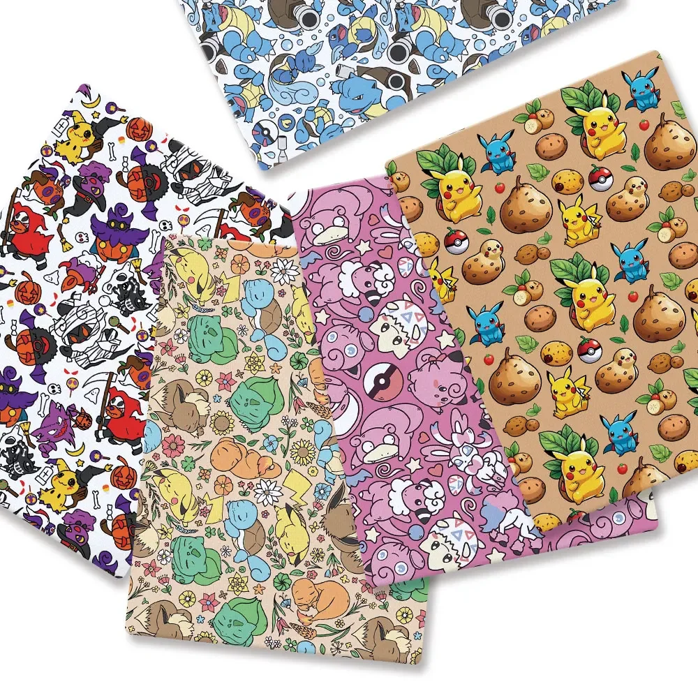 البوكيمون الكرتون Fabric140*50 - مراجعة Baby Clothing Quilt وسعره