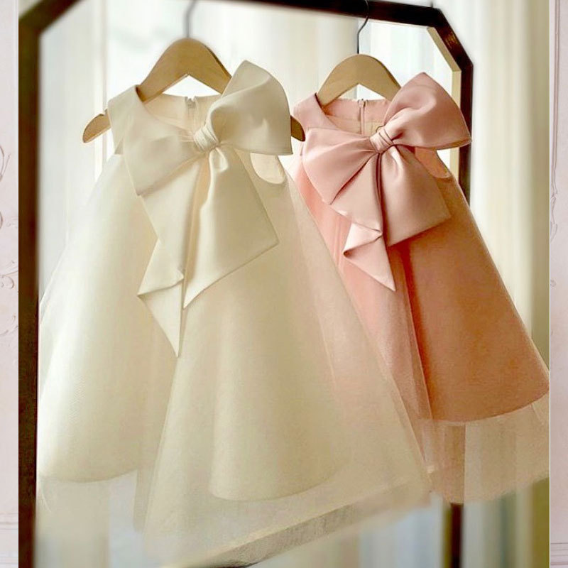 فستان بناتي صيفي بفيونكة كبيرة - مراجعة Baby Clothing On Sale وسعره